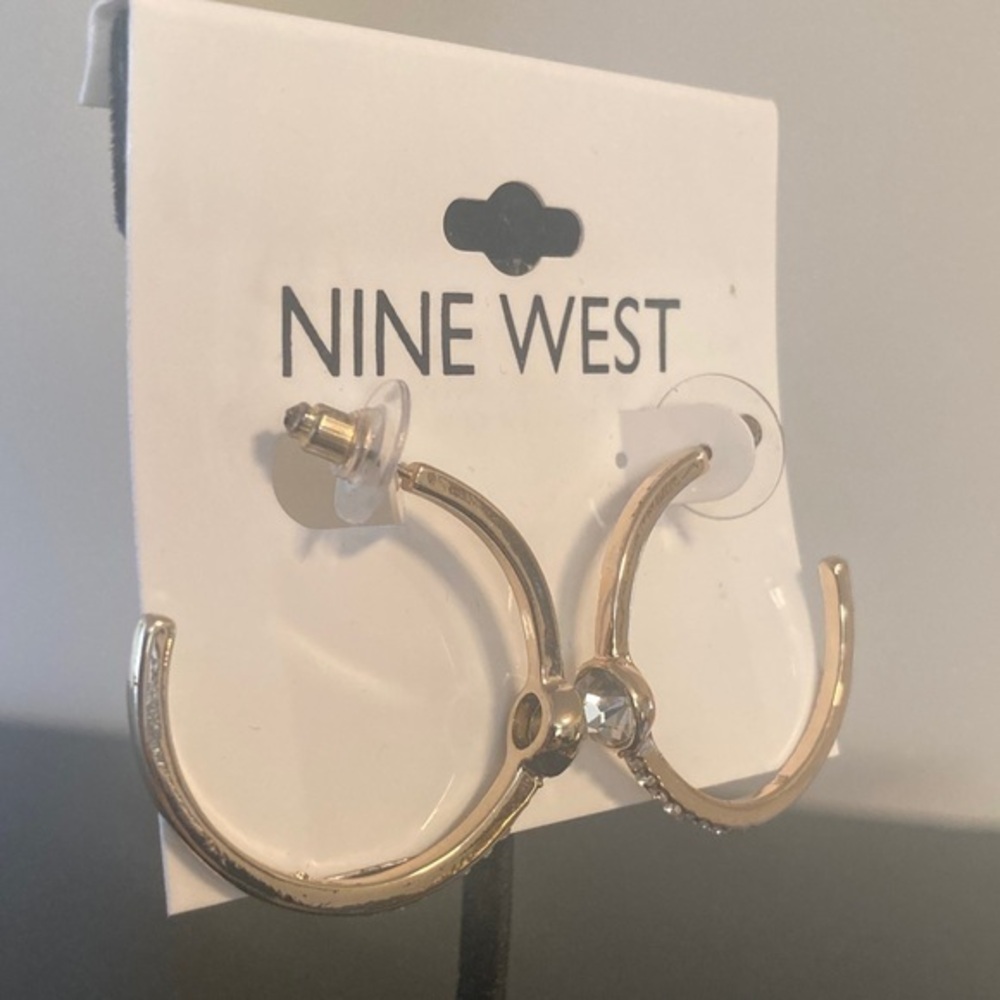 Nine West Gold-Tone Hoop Earrings